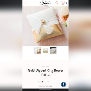 Style Me Pretty Ring Pillow (Wedding)